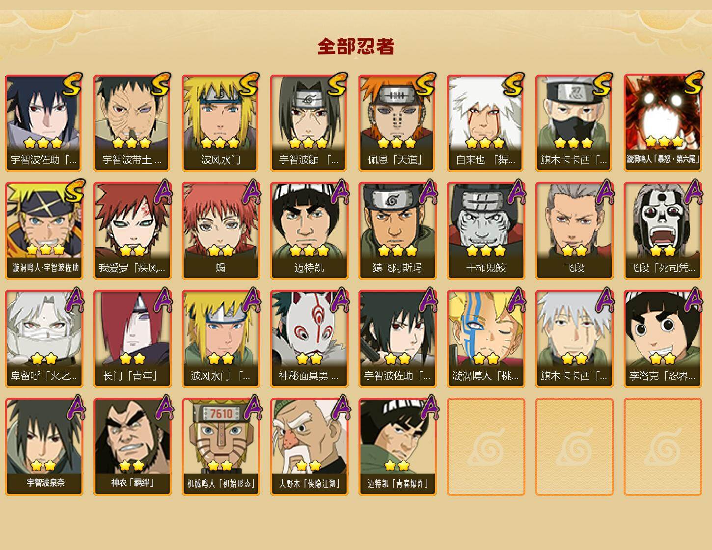 HYCMW414227火影忍者账号详情图2