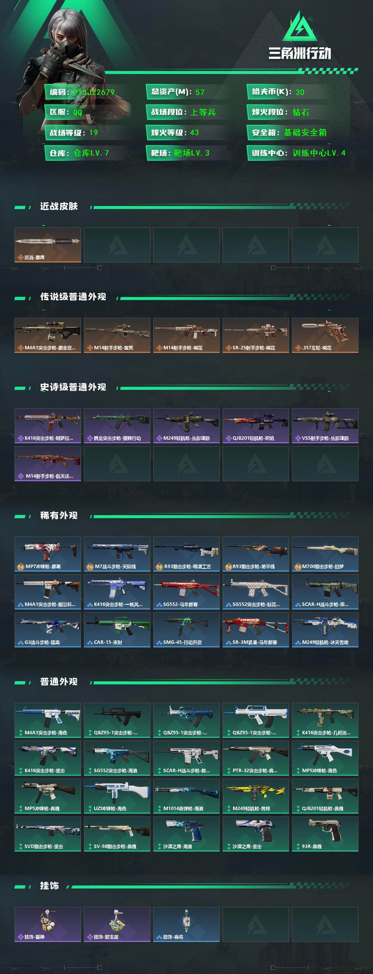 SJZQM450530三角洲行动账号详情图3