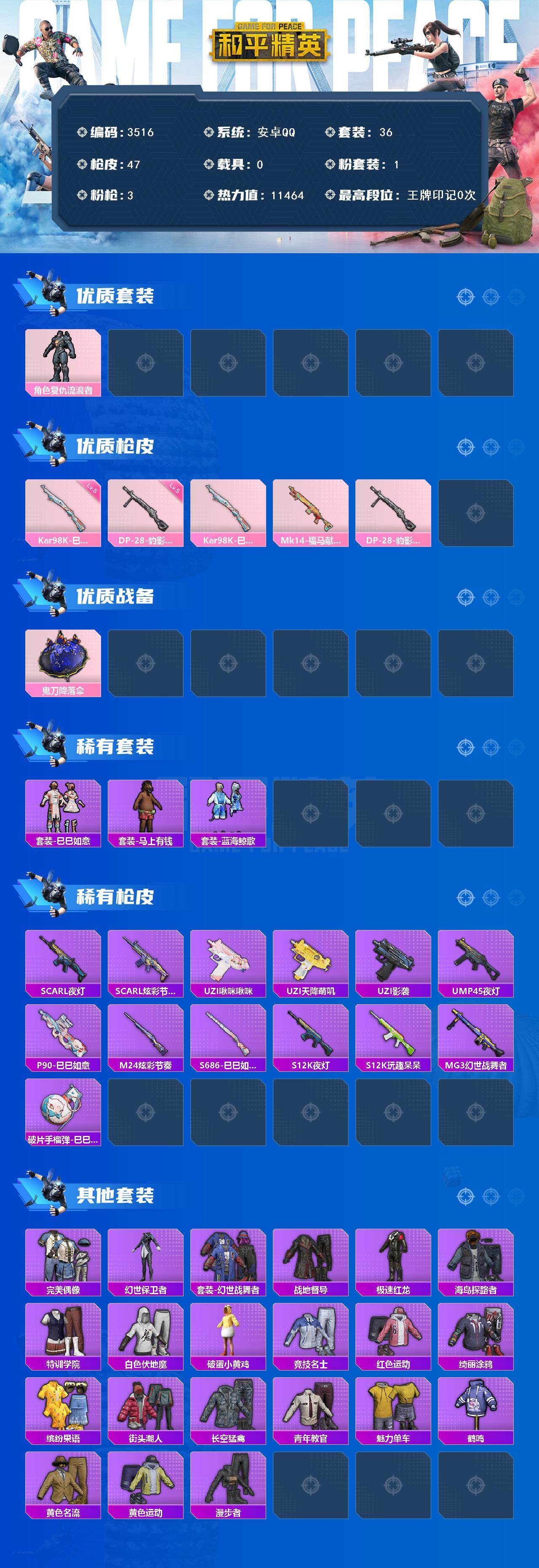 HPCMW498426和平精英账号详情图2 HPCMW498426和平精英账号详情图2