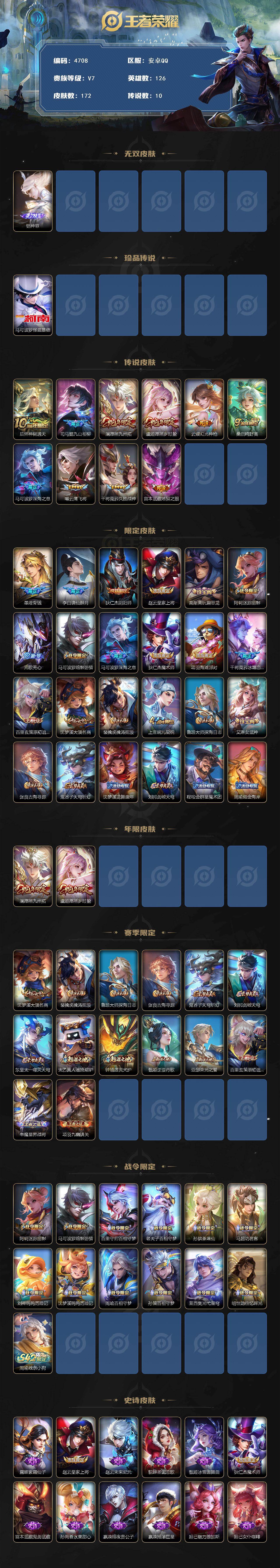 WZQM4192122王者荣耀账号详情图3 WZQM4192122王者荣耀账号详情图3