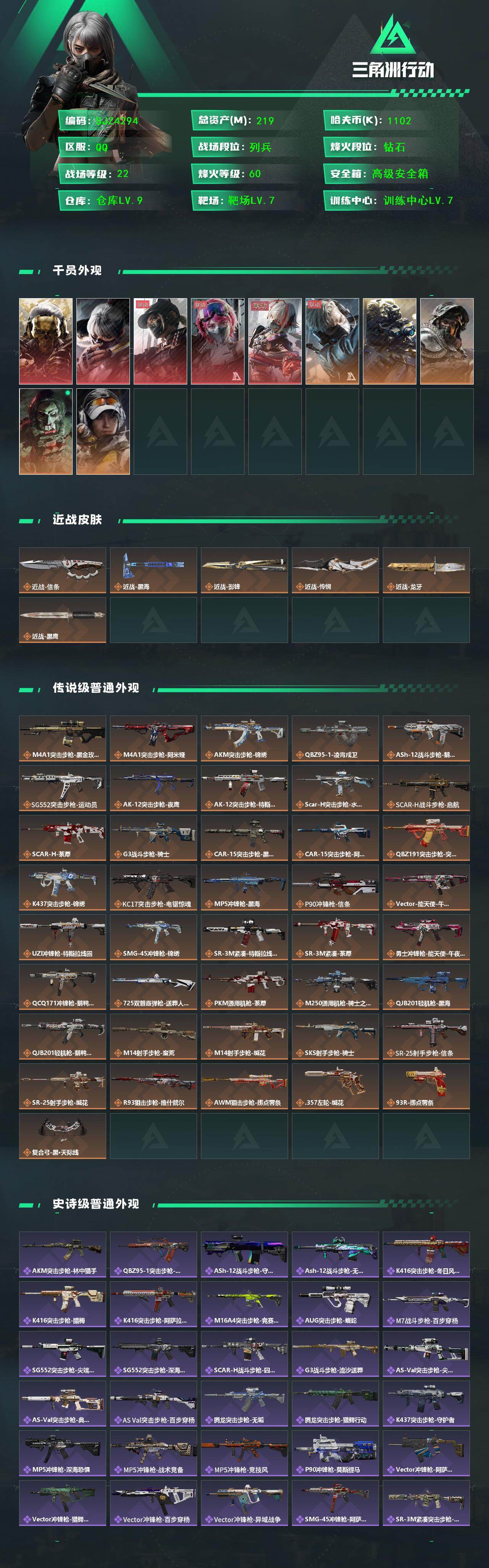 SJZQM450711三角洲行动账号详情图3