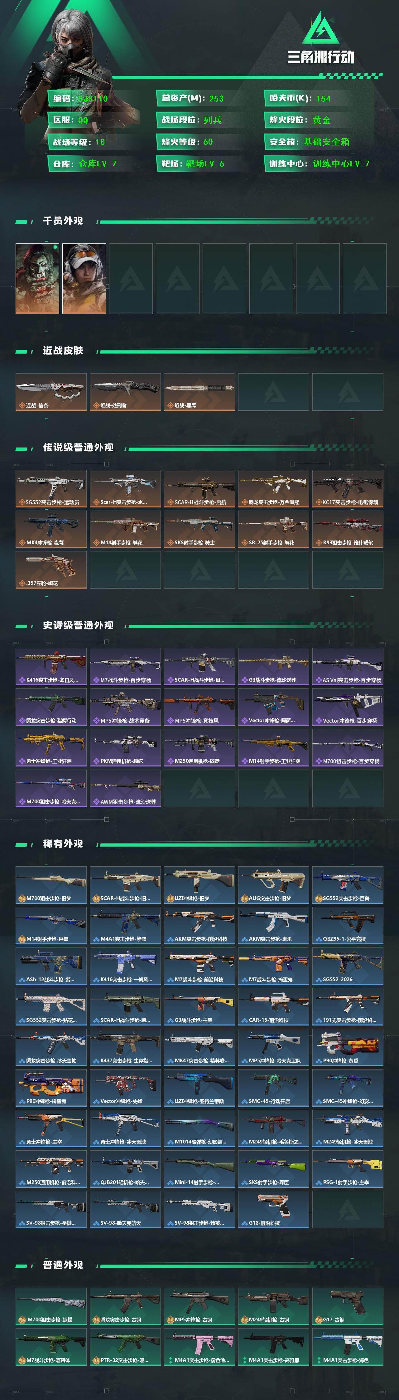 SJZQM452361三角洲行动账号详情图3