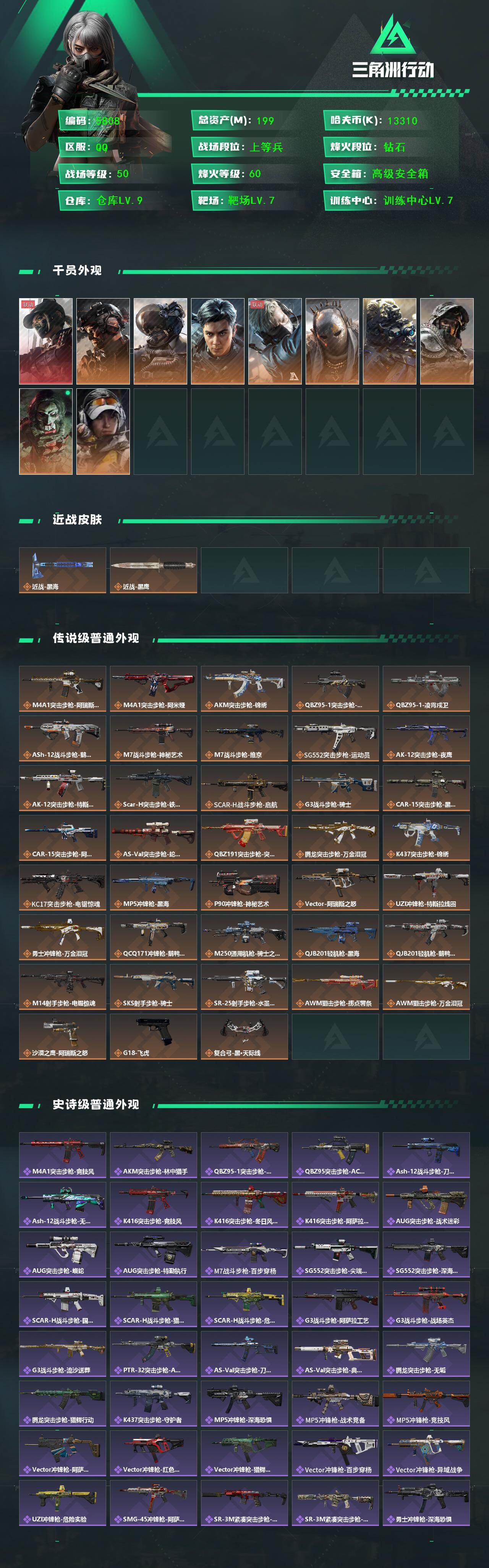 SJZCMW451050三角洲行动账号详情图2