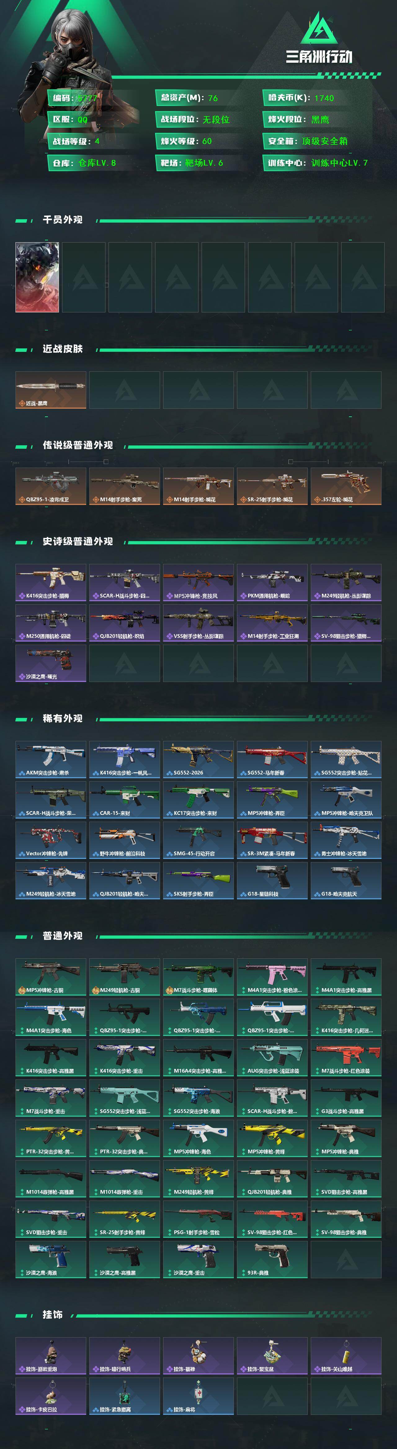 SJZCMW450833三角洲行动账号详情图2