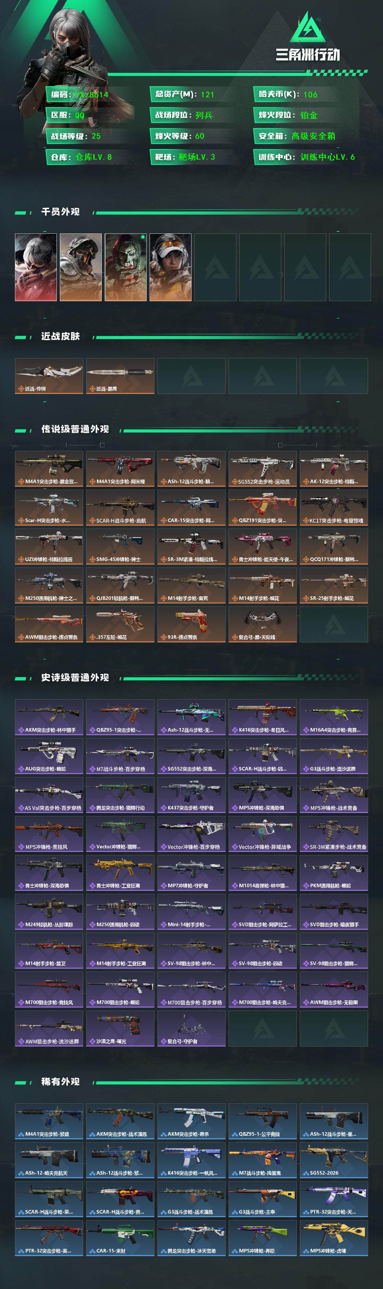 SJZCMW451086三角洲行动账号详情图2