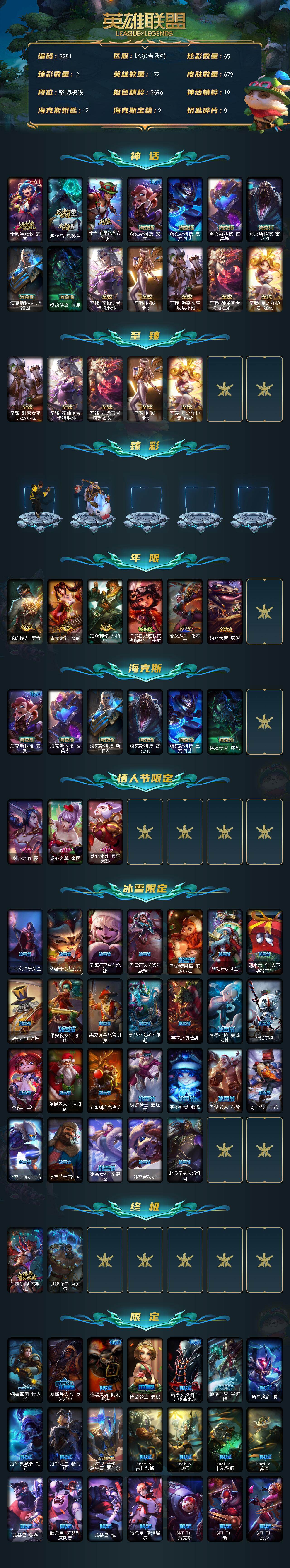 LOLCMW421738英雄联盟账号详情图2