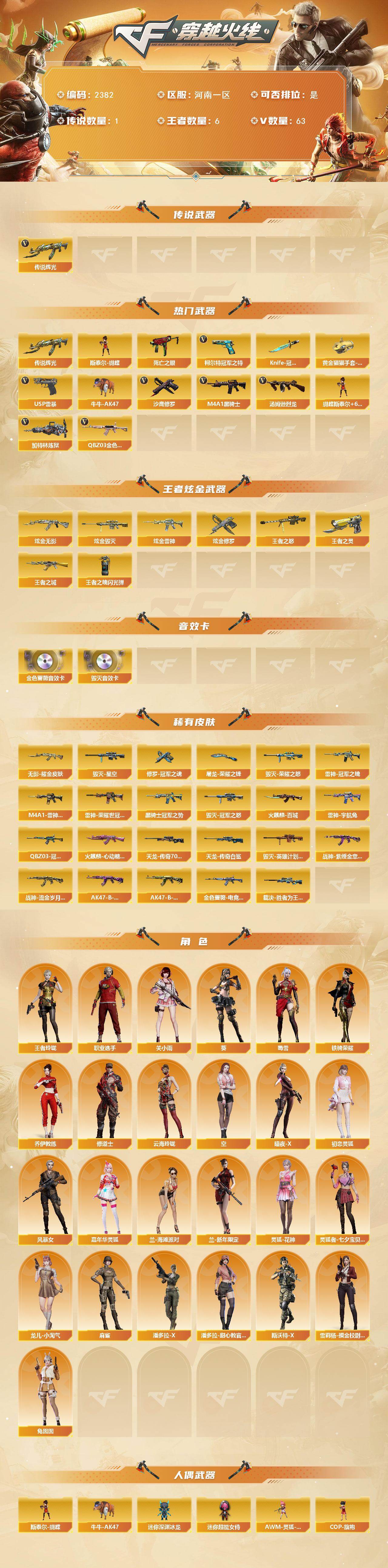 CFCMW448522穿越火线账号详情图2