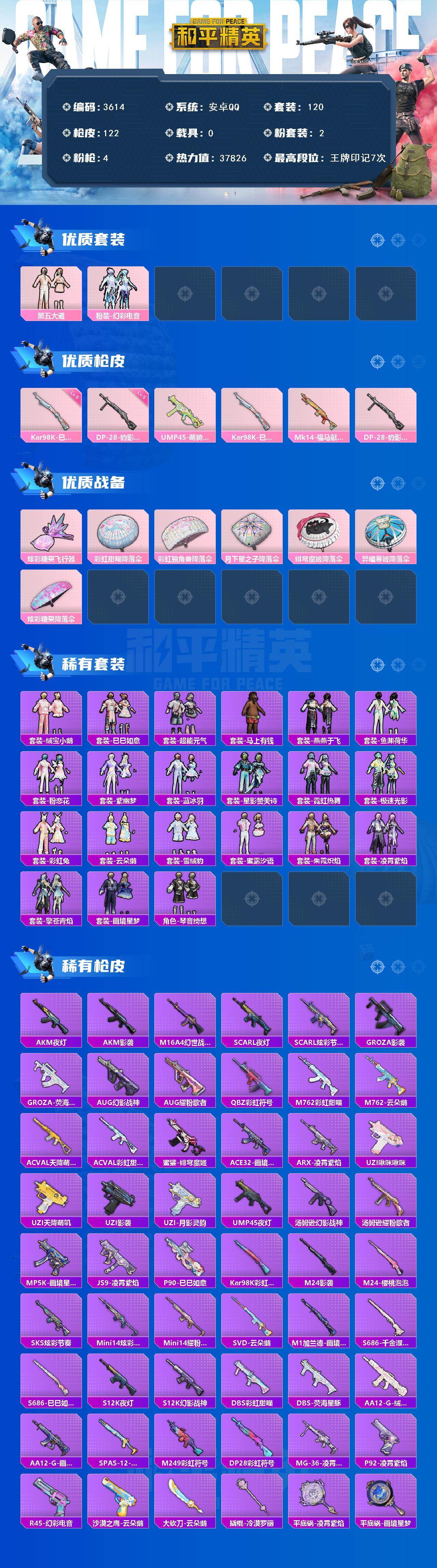 HPCMW4100754和平精英账号详情图2