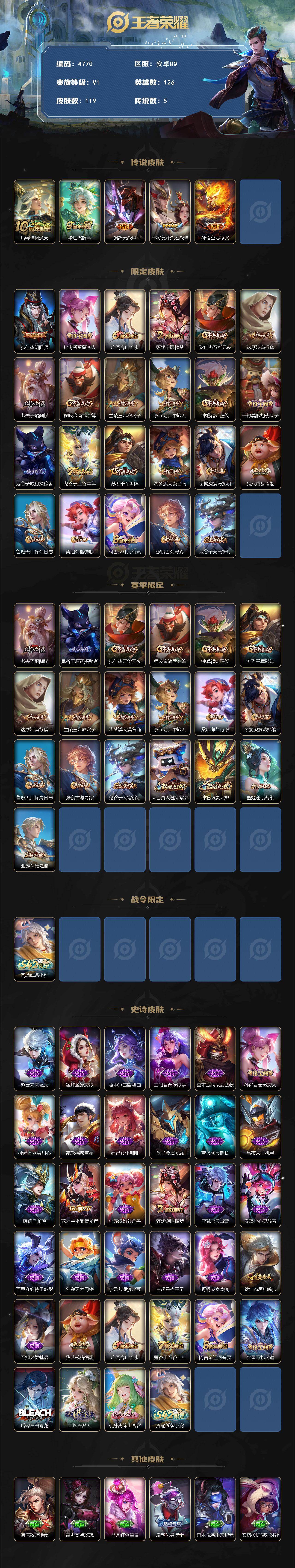 WZCMW4184369王者荣耀账号详情图2