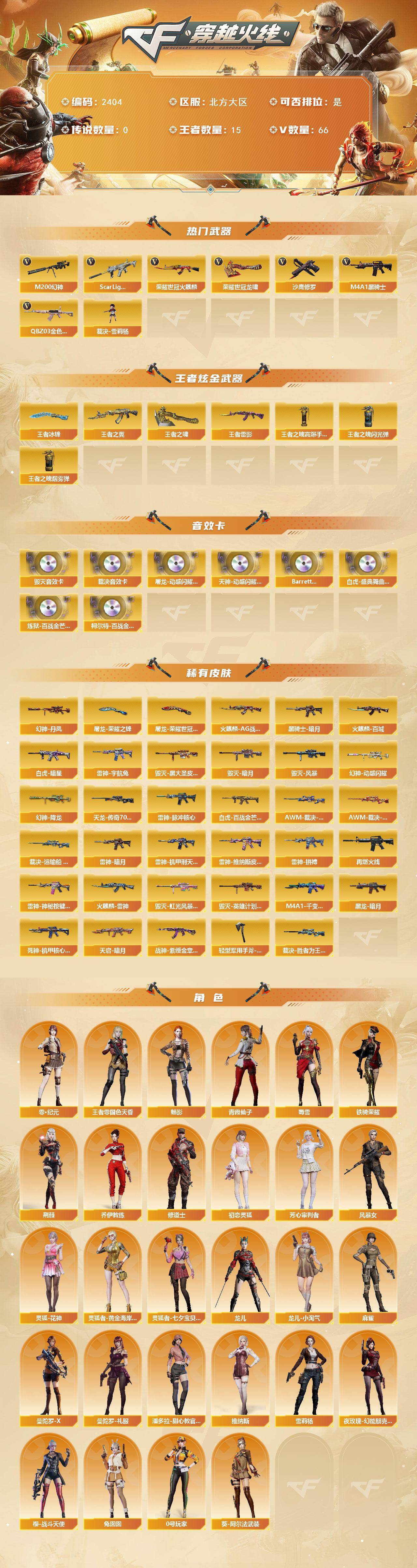 CFCMW448780穿越火线账号详情图2