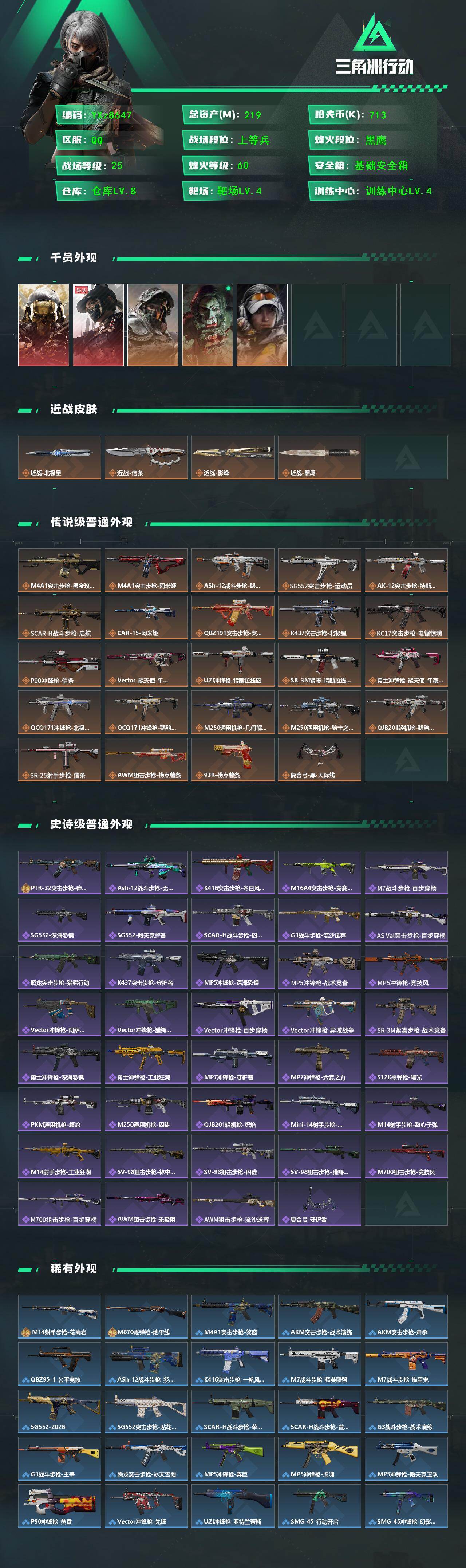 SJZCMW452943三角洲行动账号详情图2