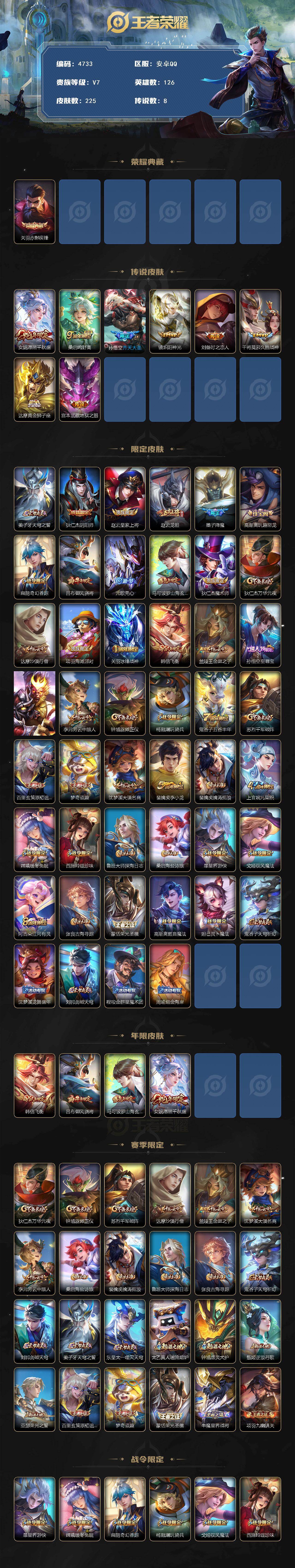 WZQM4194638王者荣耀账号详情图3 WZQM4194638王者荣耀账号详情图3