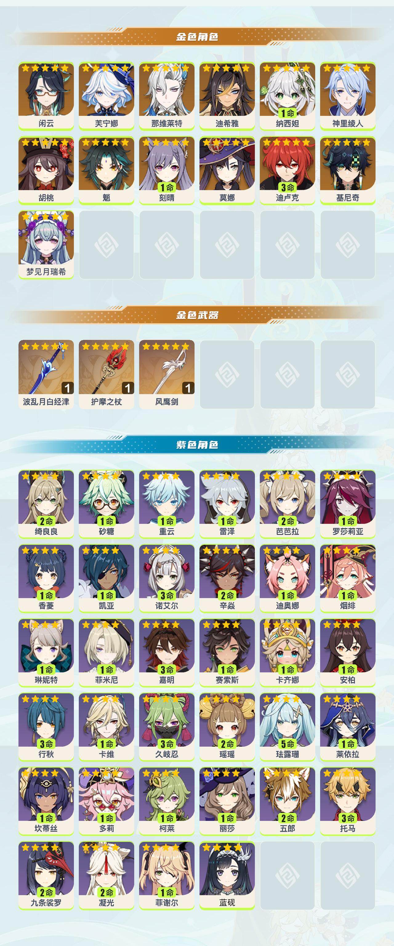 YSEY42771原神账号详情图2