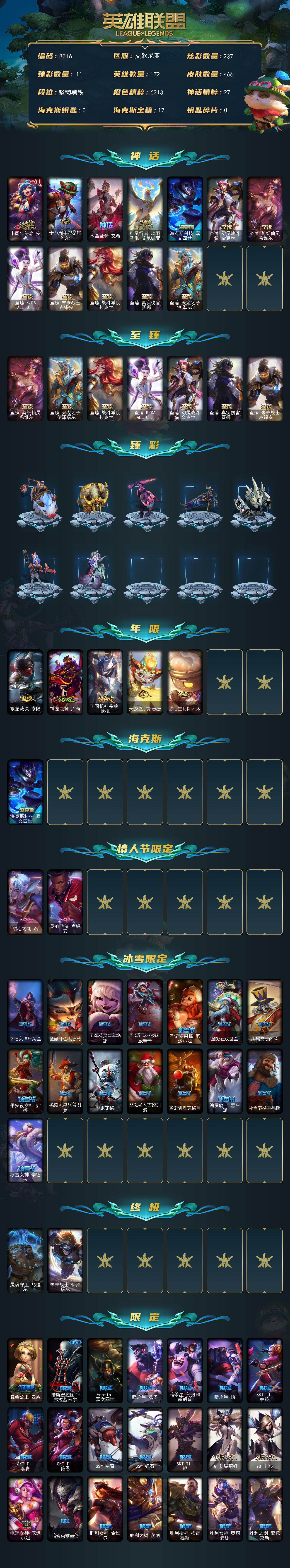 LOLLX422750英雄联盟账号详情图2