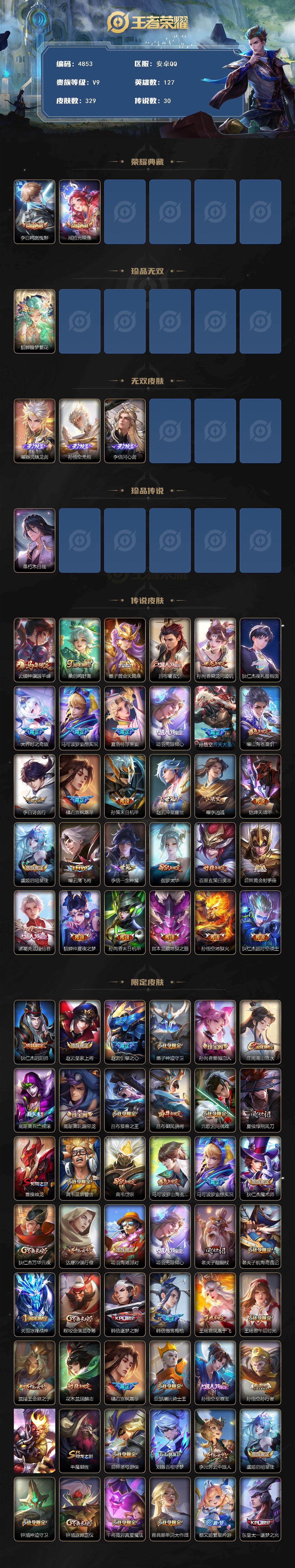 WZCMW4186409王者荣耀账号详情图2