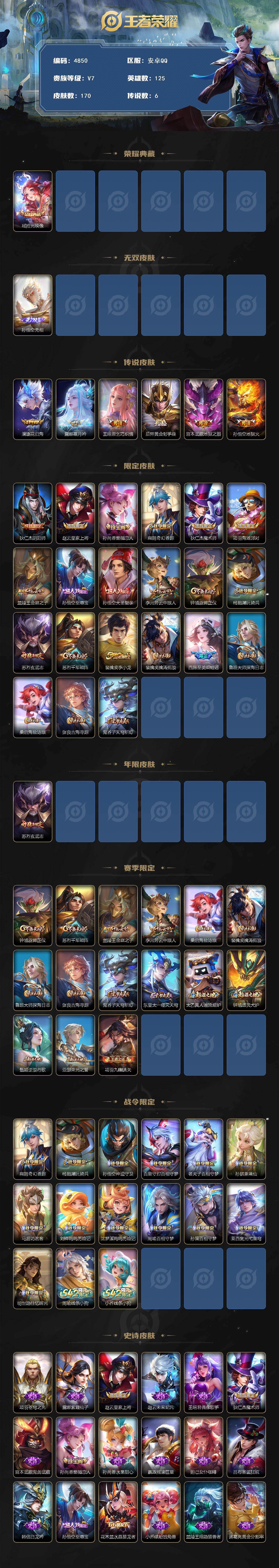 WZCMW4186412王者荣耀账号详情图2