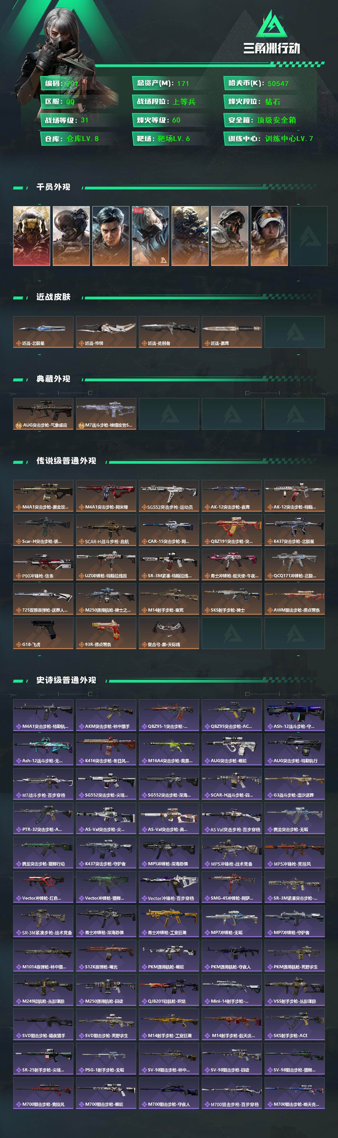 SJZCMW452307三角洲行动账号详情图2