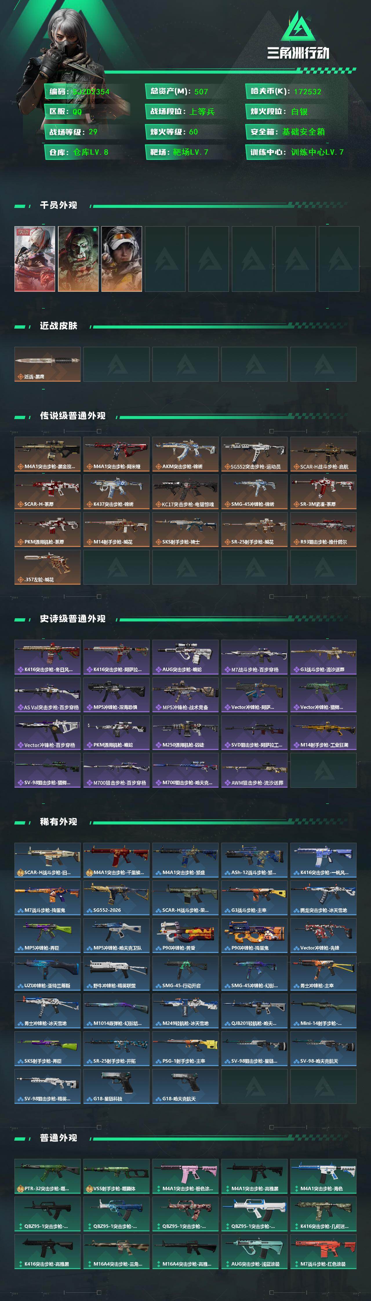 SJZQM452724三角洲行动账号详情图3