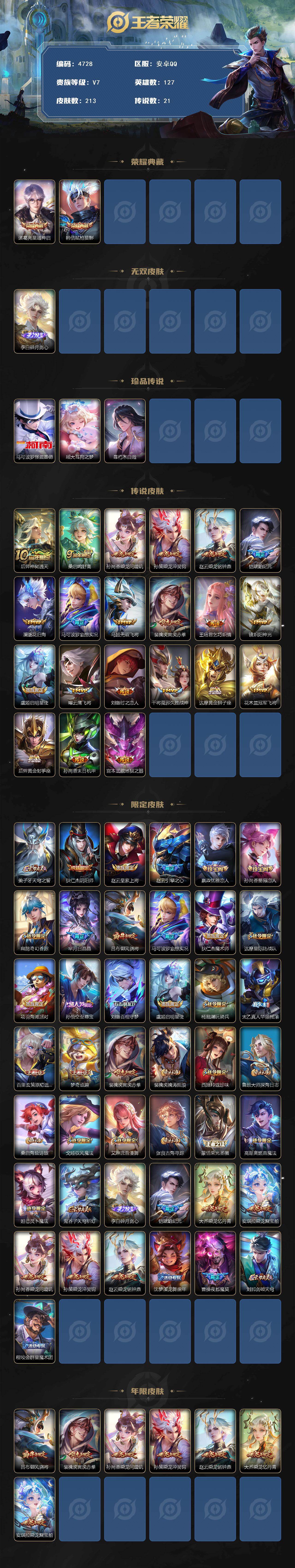 WZQM4194674王者荣耀账号详情图3 WZQM4194674王者荣耀账号详情图3