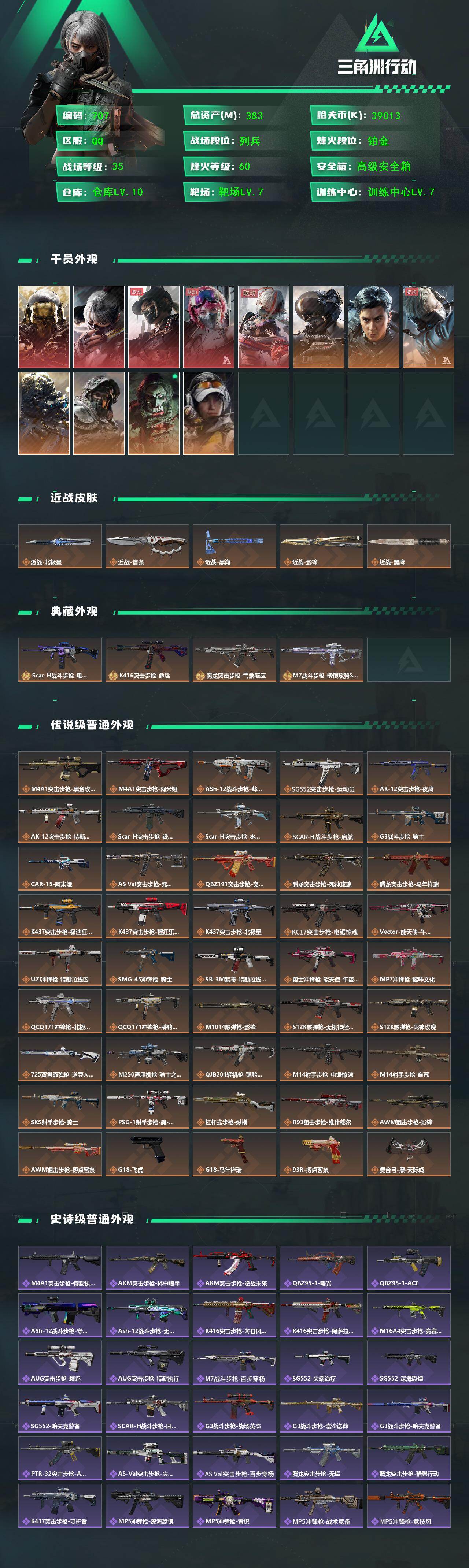 SJZCMW452879三角洲行动账号详情图2