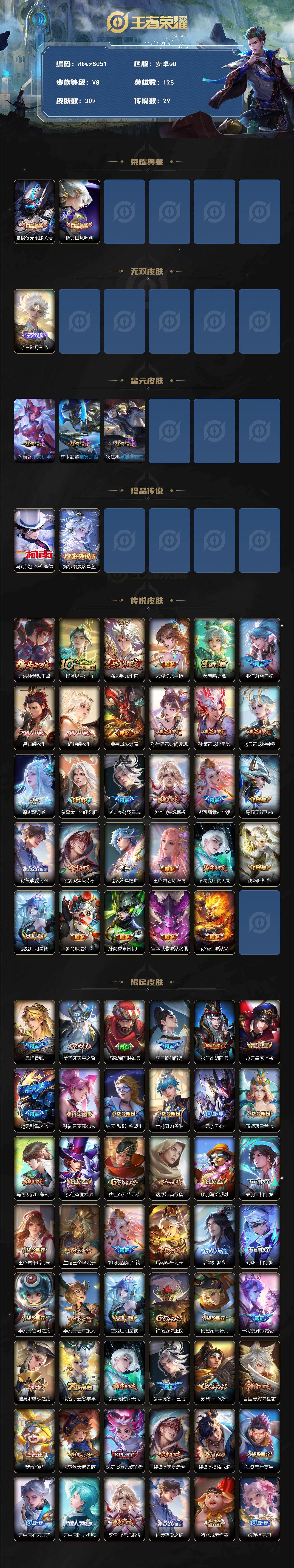 WZCMW4189602王者荣耀账号详情图2