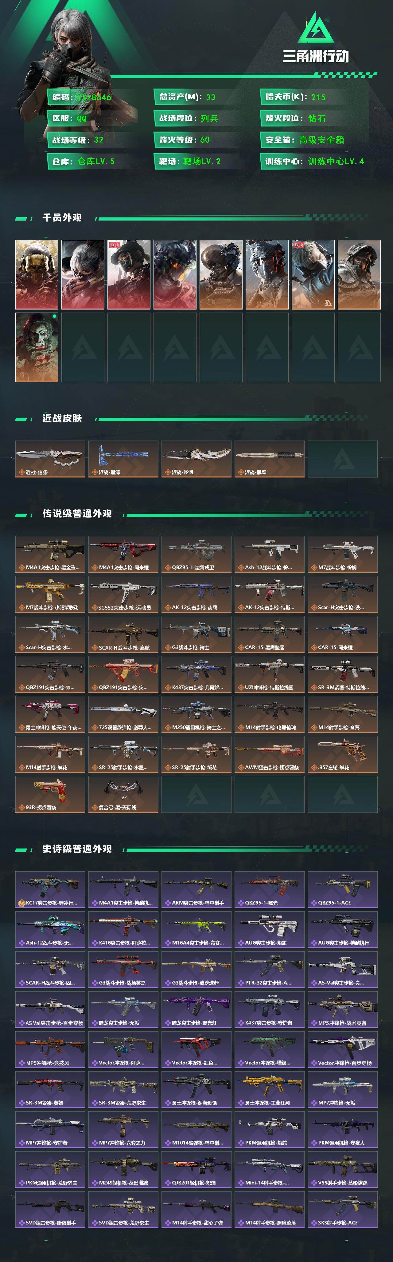 SJZCMW452960三角洲行动账号详情图2