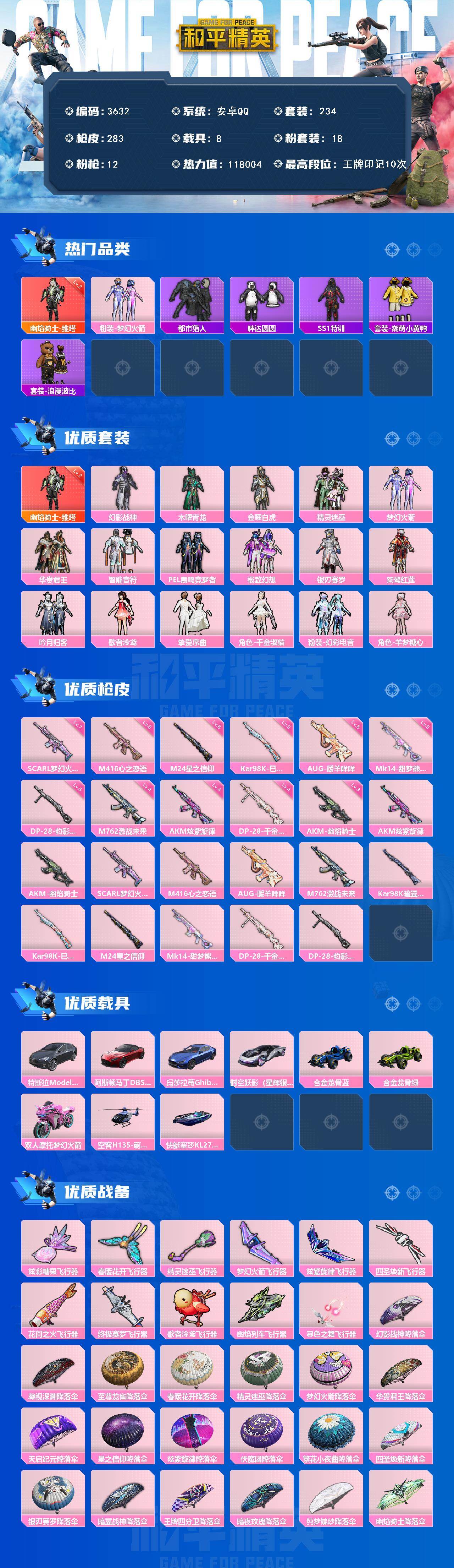 HPCMW4102175和平精英账号详情图2