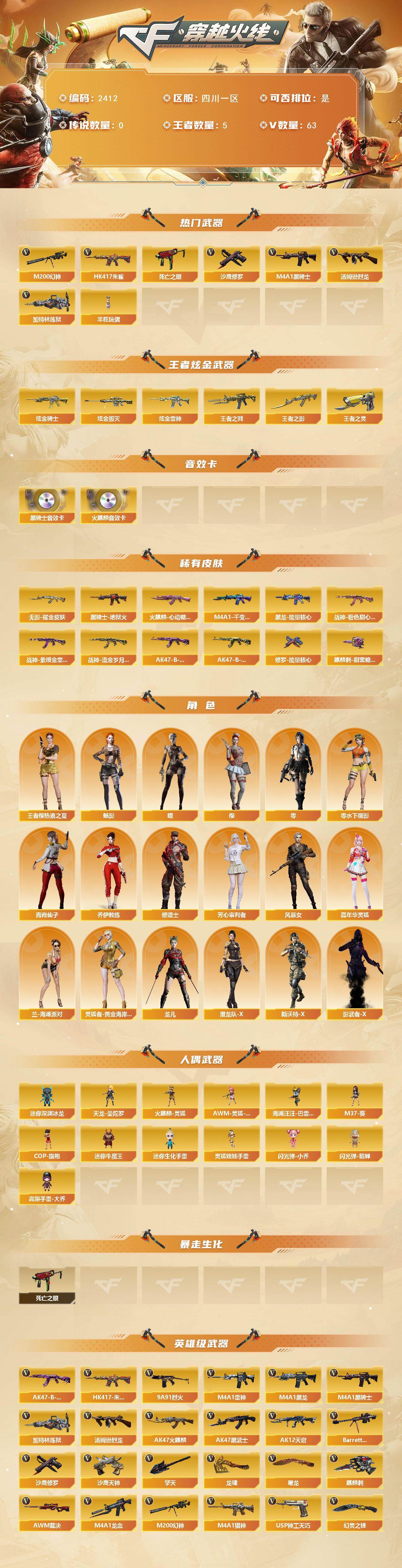 CFCMW449288穿越火线账号详情图2