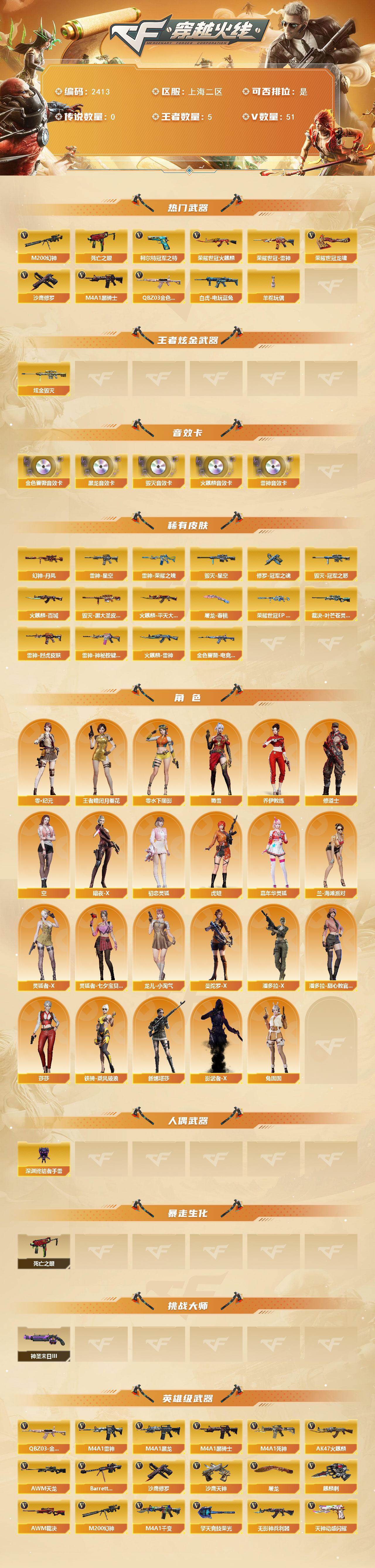 CFCMW449386穿越火线账号详情图2