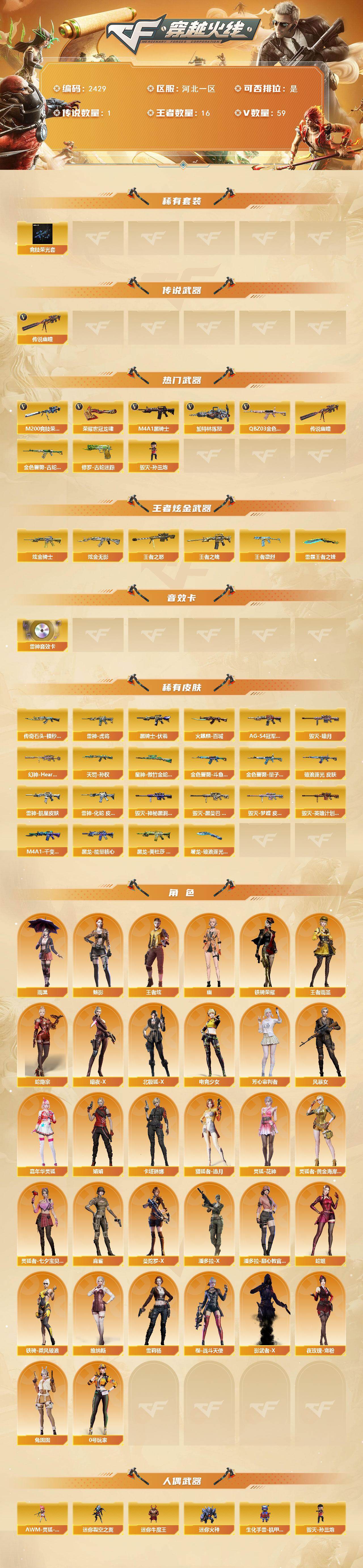 CFCMW449481穿越火线账号详情图2