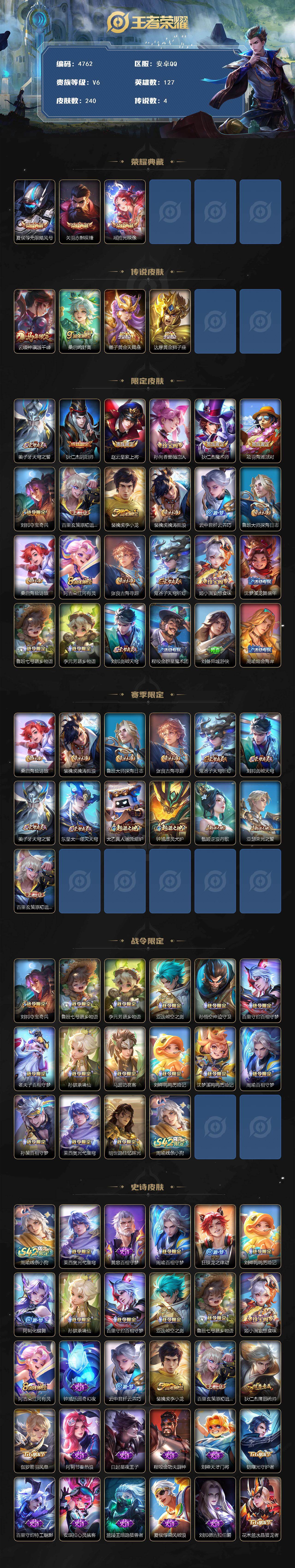 WZCMW4188934王者荣耀账号详情图2