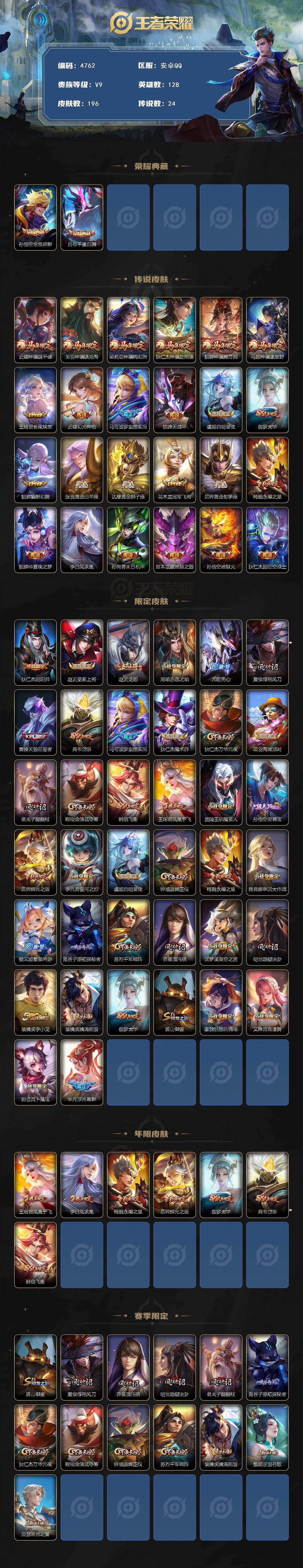 WZJZ4196201王者荣耀账号详情图2