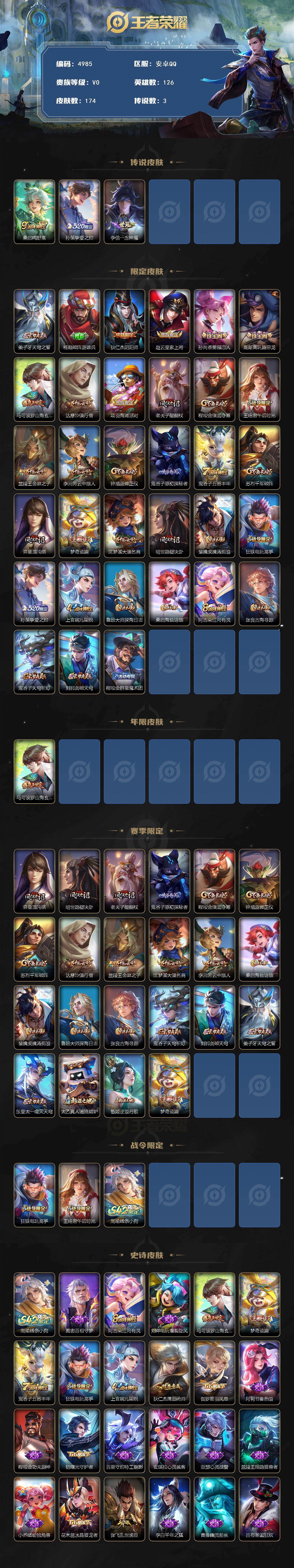 WZCMW4189250王者荣耀账号详情图2