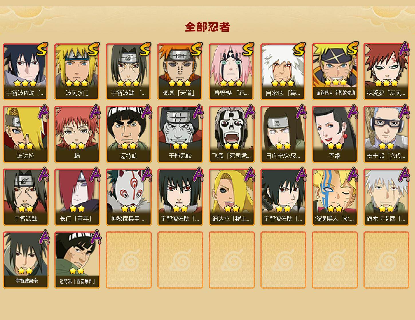 HYEY415120火影忍者账号详情图2