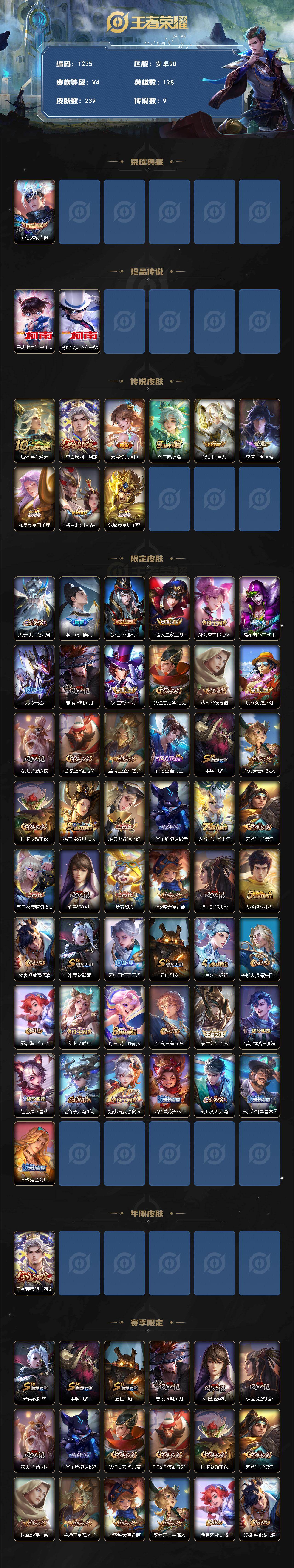 WZCMW4189708王者荣耀账号详情图2