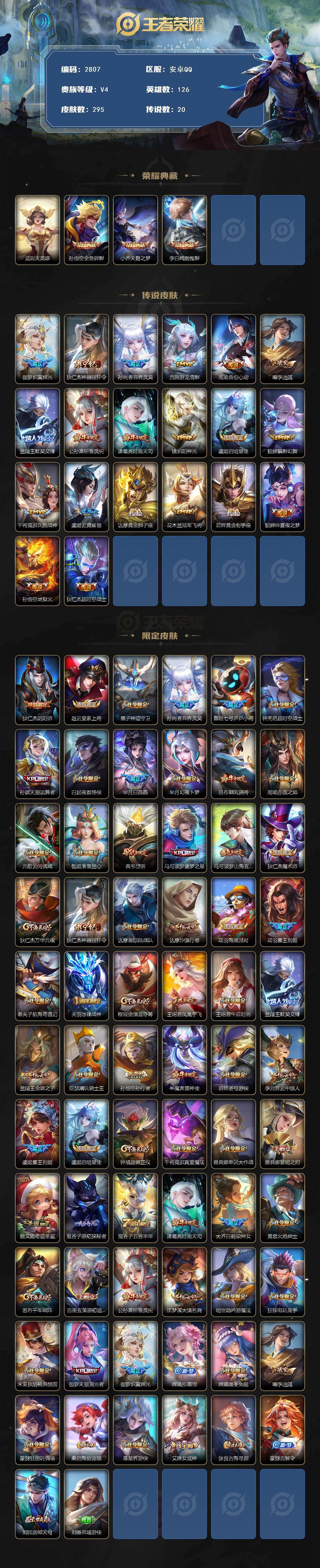 WZQM4187726王者荣耀账号详情图3