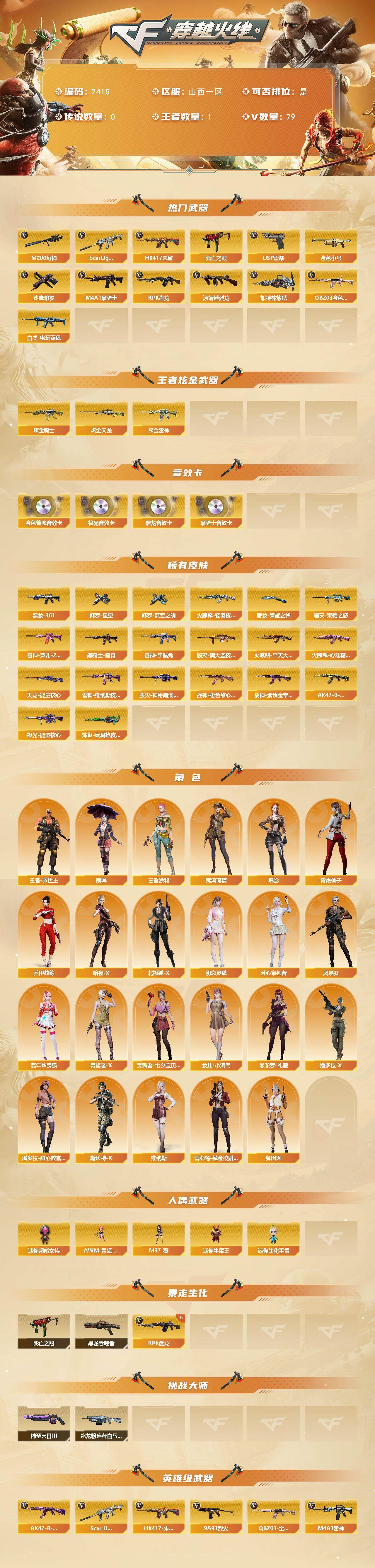 CFCMW449390穿越火线账号详情图2