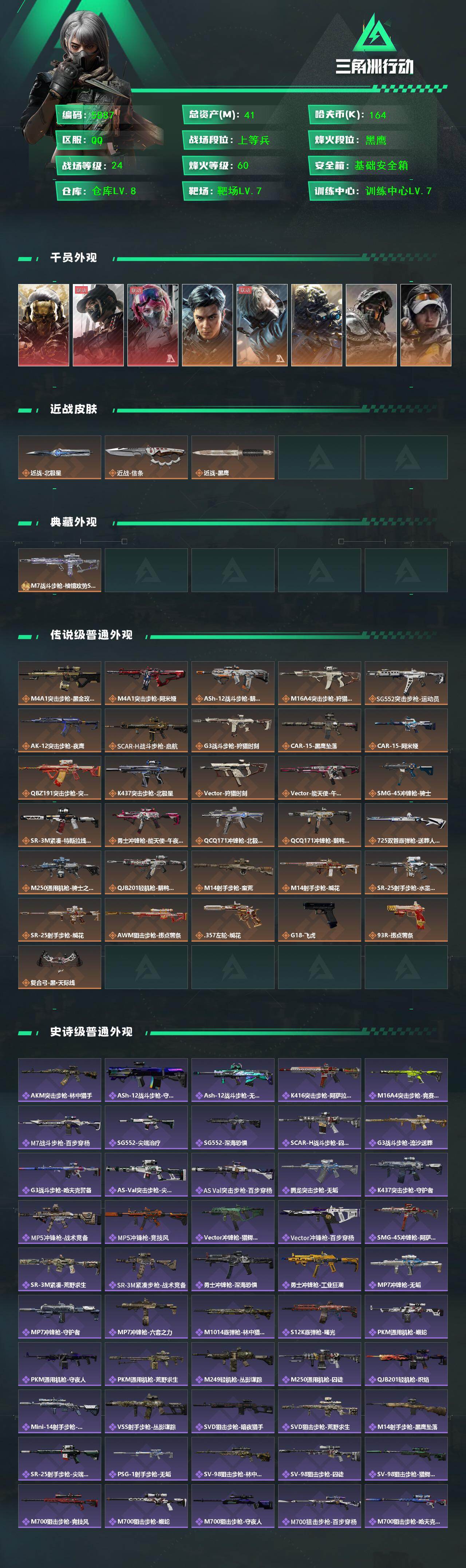 SJZCMW453554三角洲行动账号详情图2