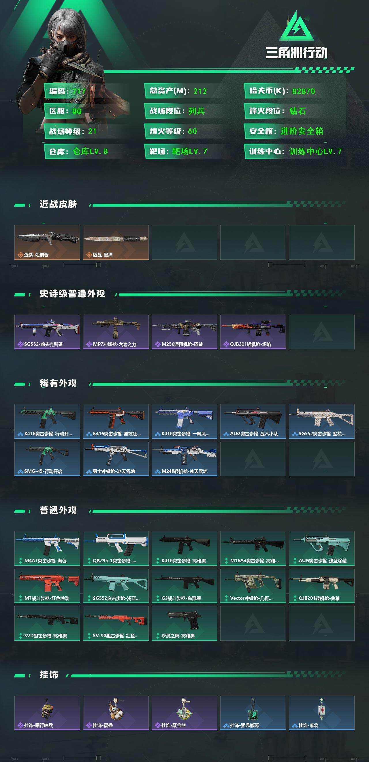 SJZCMW457998三角洲行动账号详情图2