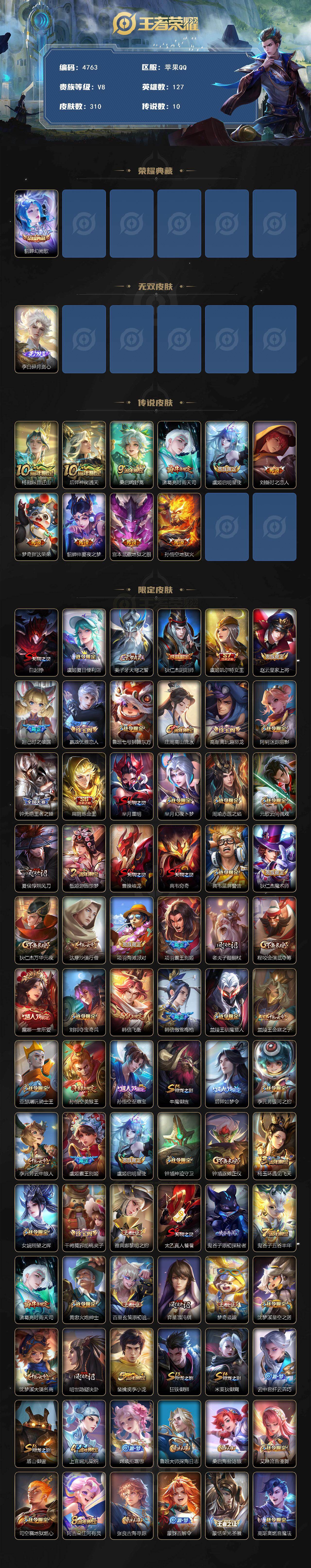 WZCMW4188936王者荣耀账号详情图2