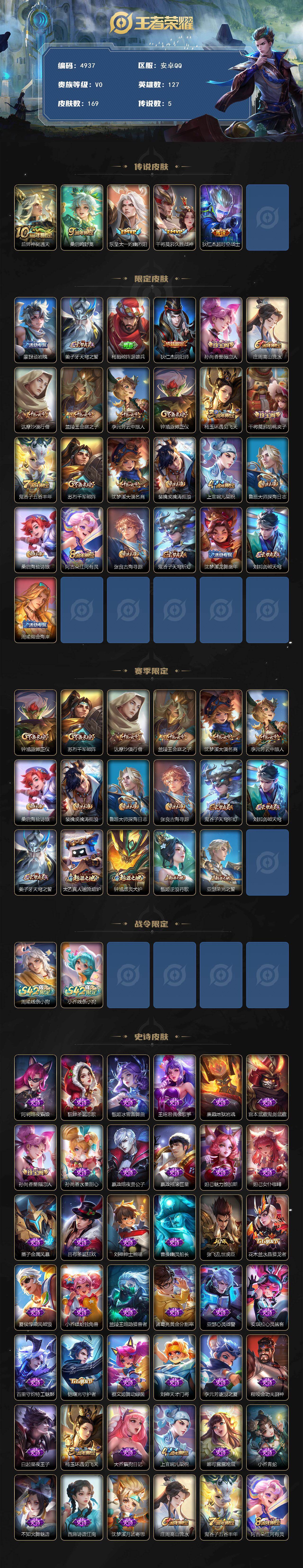 WZCMW4189232王者荣耀账号详情图2