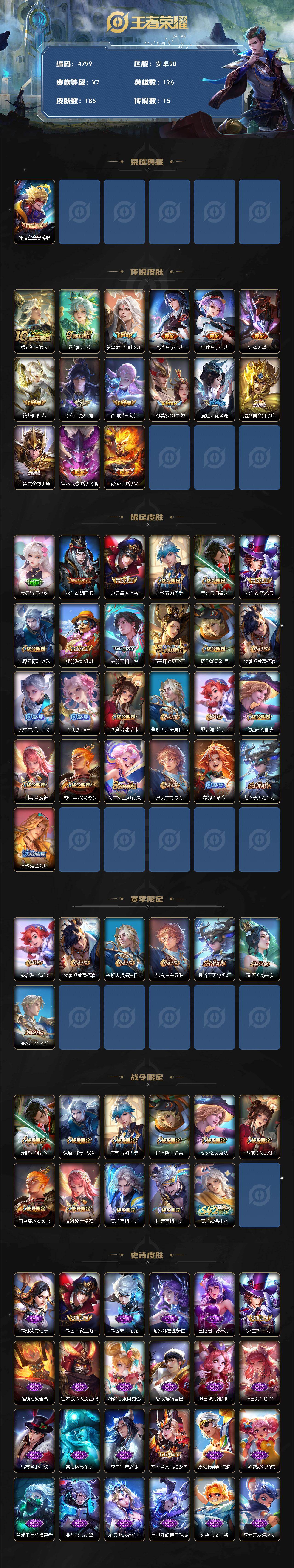 WZCMW4189686王者荣耀账号详情图2