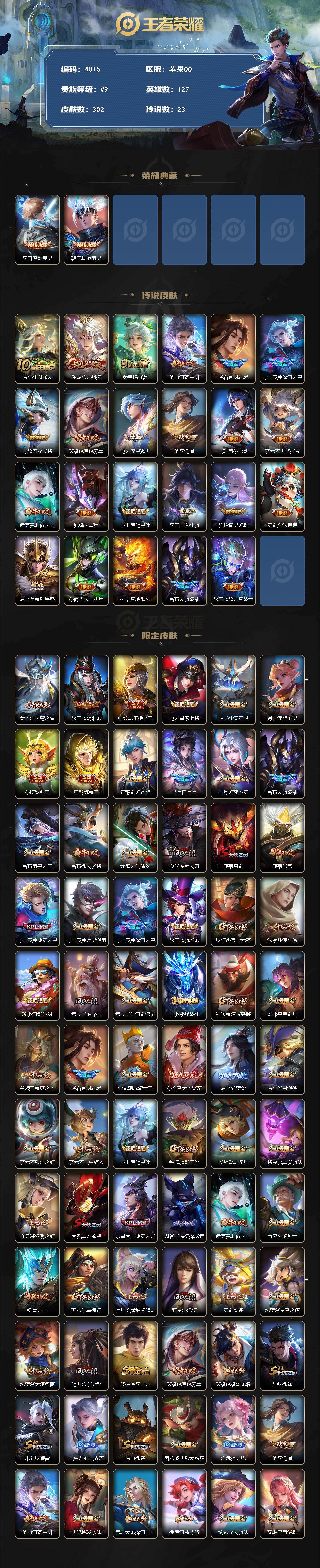 WZCMW4189689王者荣耀账号详情图2