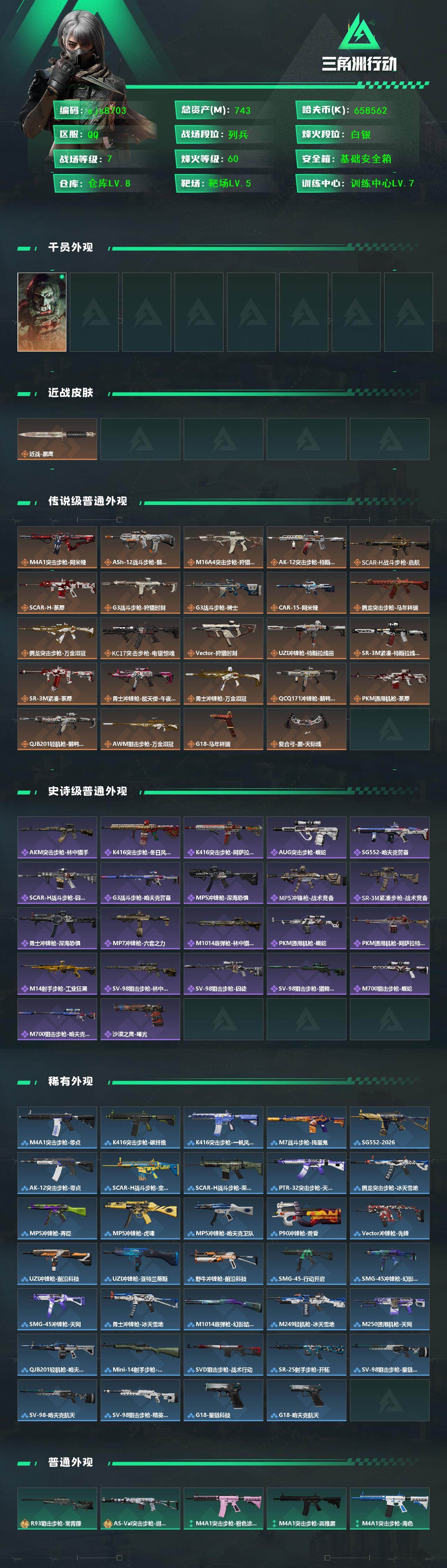 SJZCMW459467三角洲行动账号详情图2