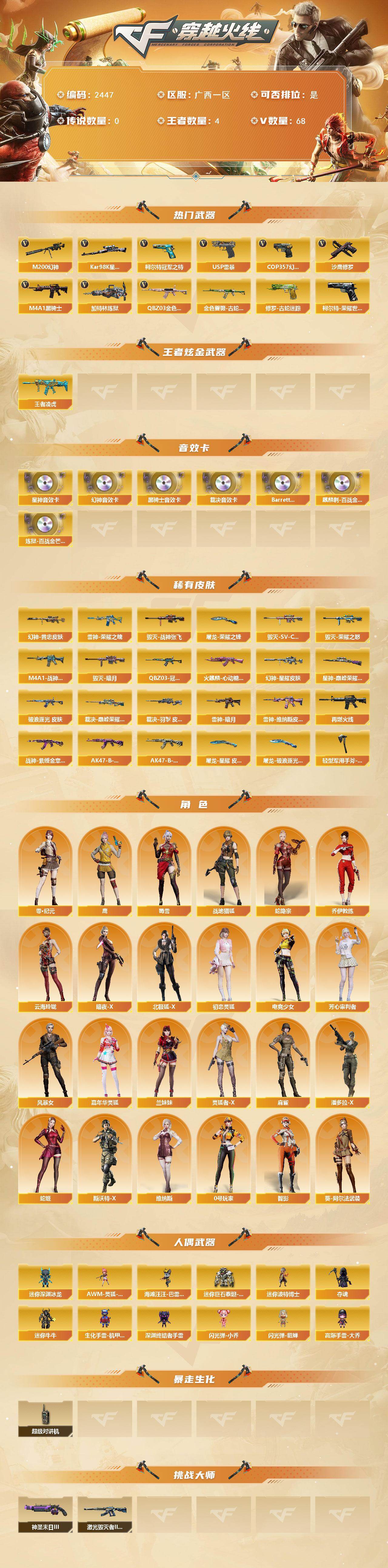 CFCMW449802穿越火线账号详情图2