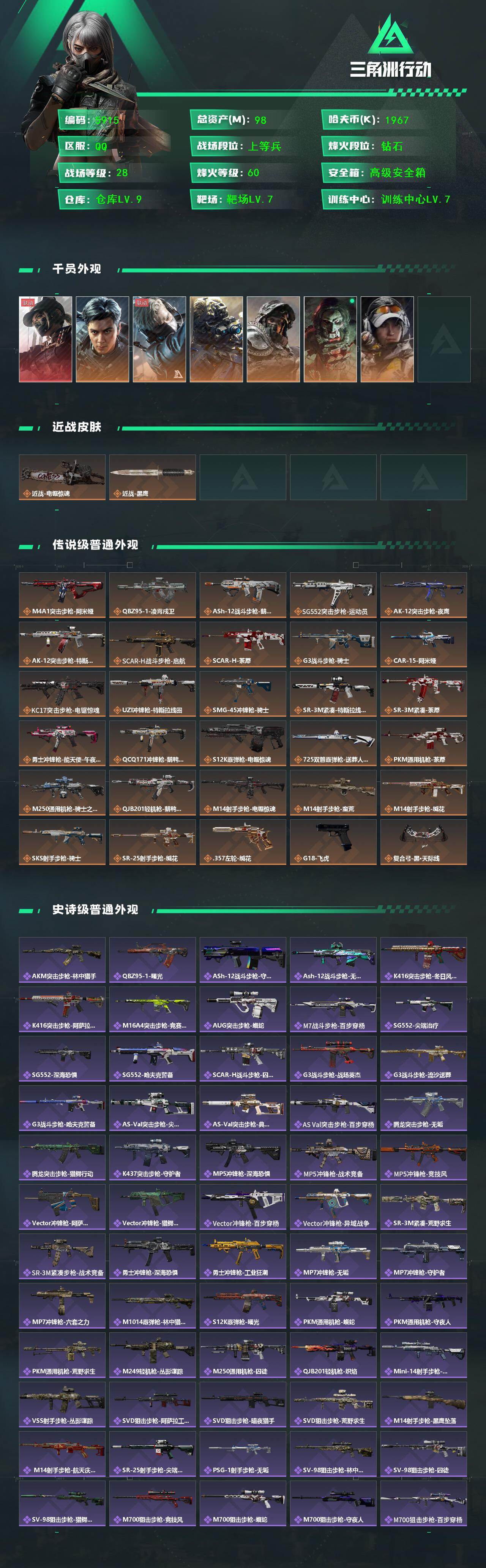 SJZCMW454527三角洲行动账号详情图2