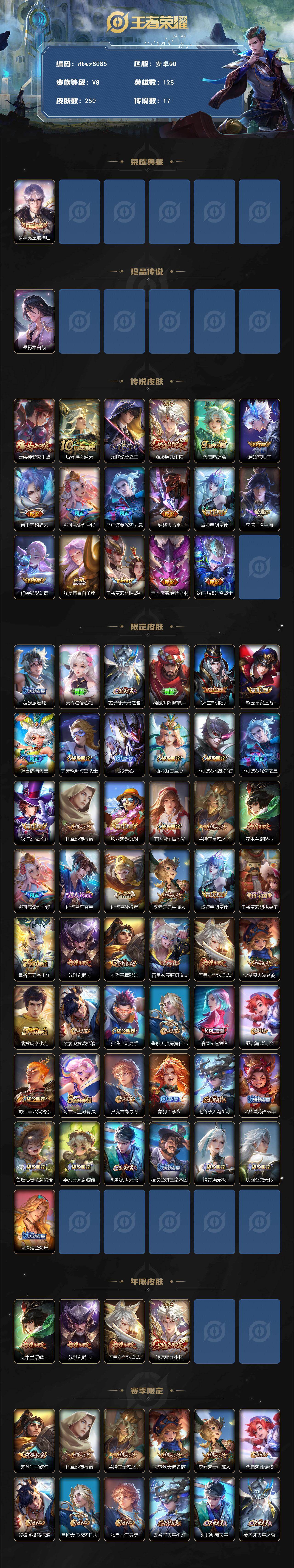 WZCMW4190420王者荣耀账号详情图2