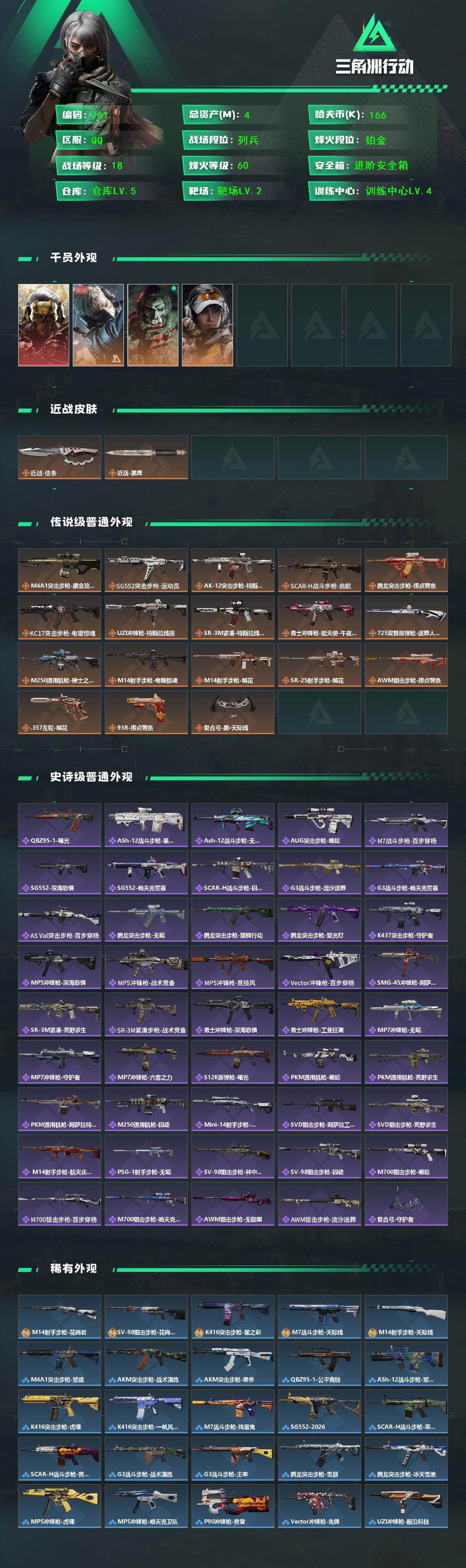 SJZCMW454664三角洲行动账号详情图2