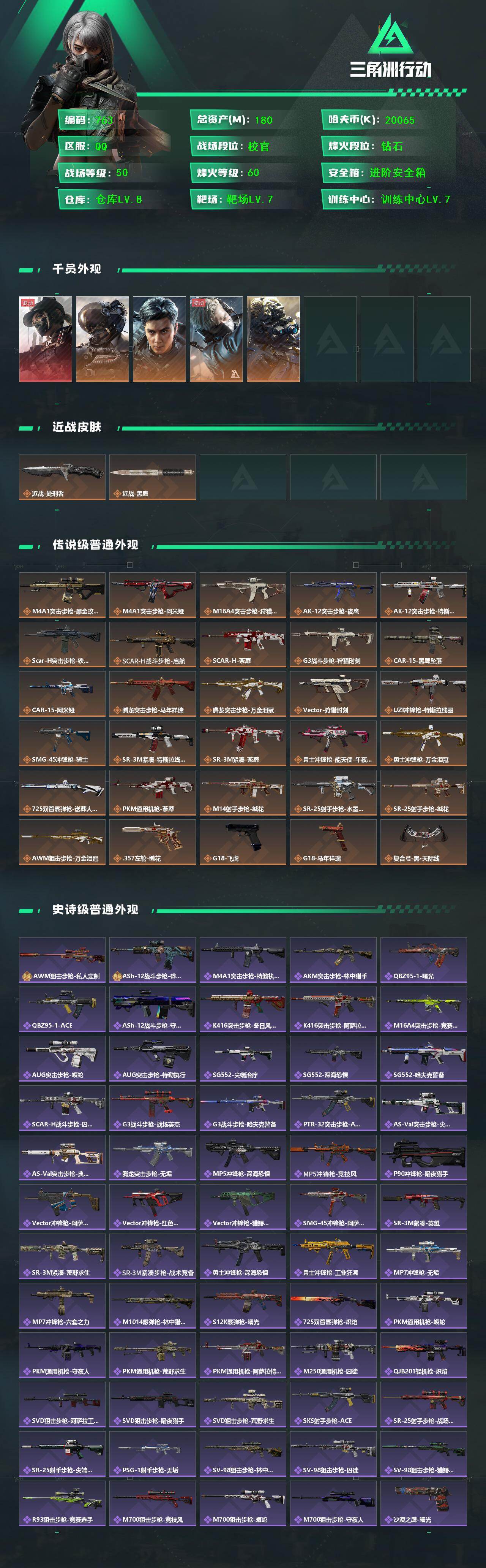 SJZCMW486449三角洲行动账号详情图2