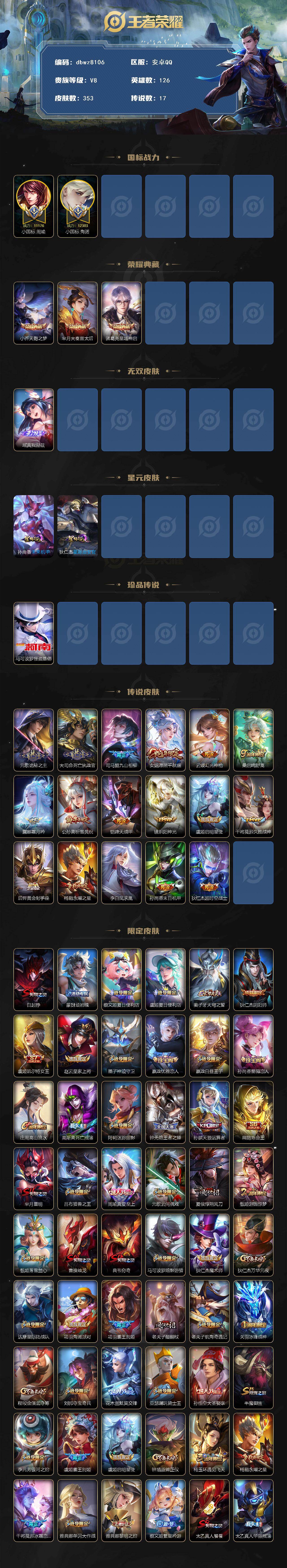 WZCMW4194321王者荣耀账号详情图2 WZCMW4194321王者荣耀账号详情图2